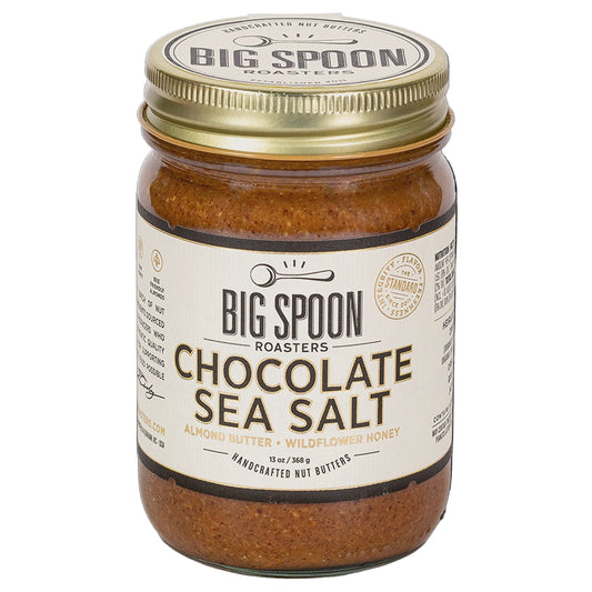 Chocolate Sea Salt Almond Butter - 13 oz Jar