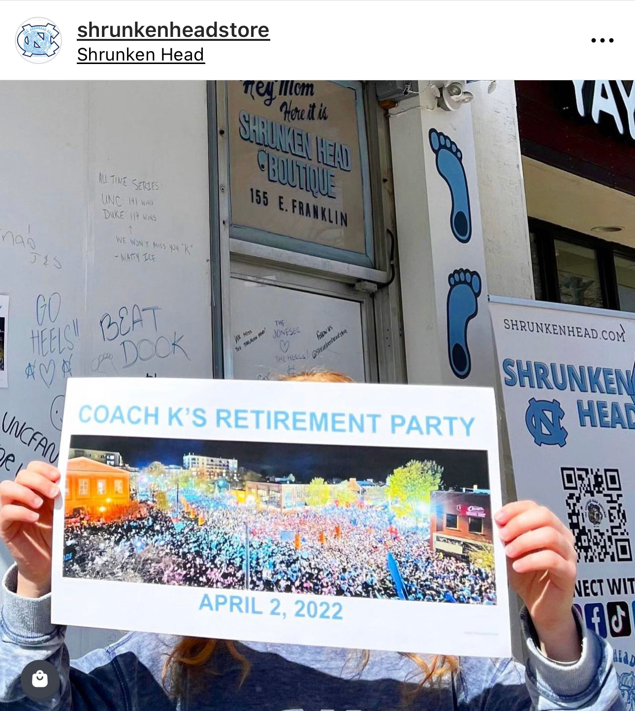 Coach K's Retirement Party on Franklin Street Poster