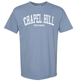 Chapel Hill North Carolina Comfort Colors T-Shirt in Washed Denim