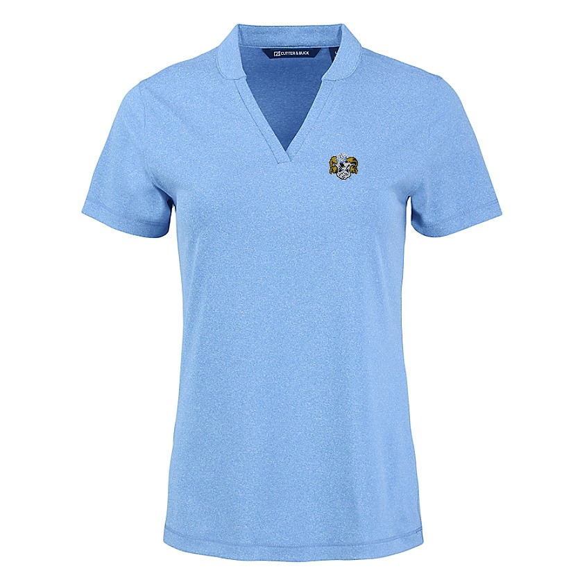 Vault Rameses Logo Cutter & Buck Forge Eco Heathered Stretch Womens Blade Top