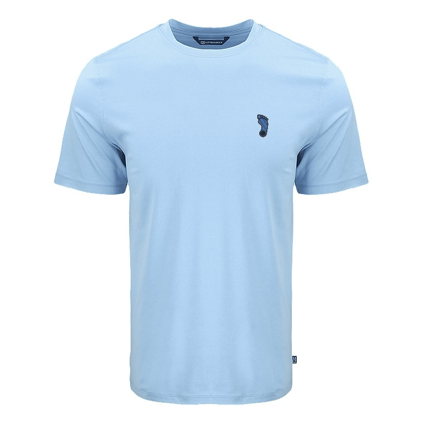 Tar Heel Logo Embroidered Logo Cutter & Buck Coastline Epic Comfort Recycled Mens Short Sleeve Tee
