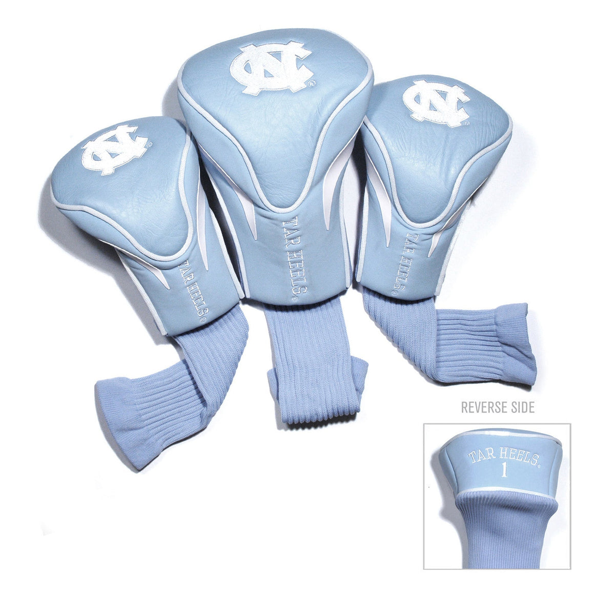 North Carolina Tar Heels 3 Pack Contour Sock Headcovers