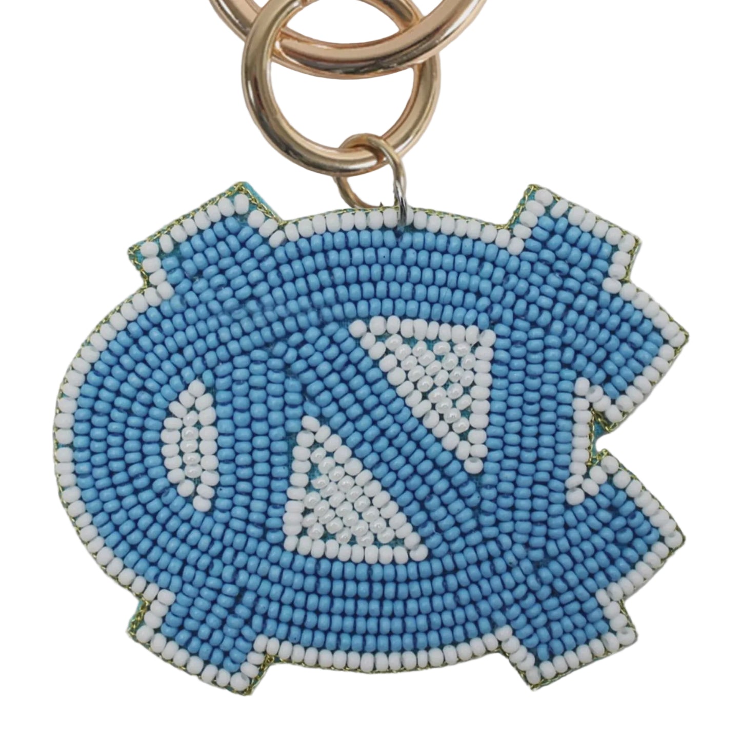 UNC Beaded Logo Bag Charm