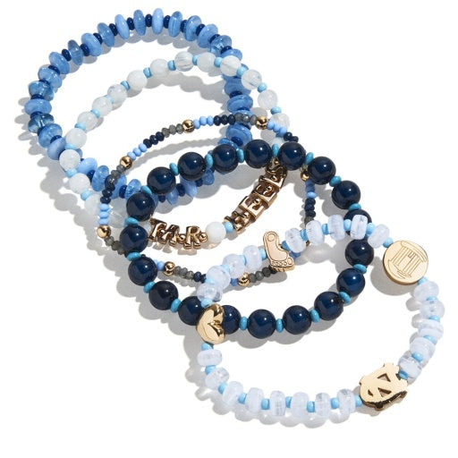 University of North Carolina Beaded Stretch Bracelet Set