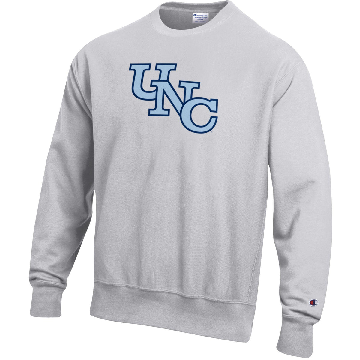 UNC Vintage Grey Crewneck Sweatshirt with Staircase Logo
