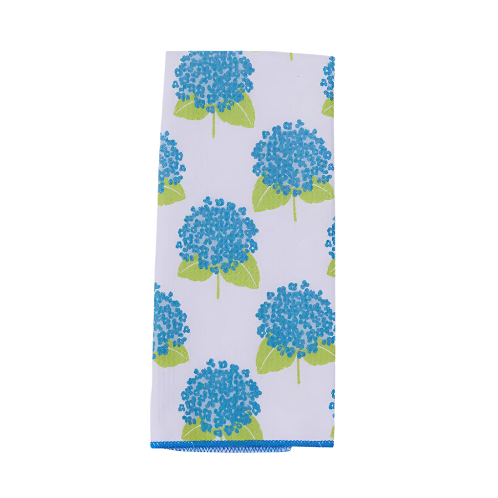 Hydrangea Blue Kitchen Tea Towel