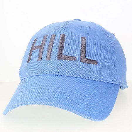 Chapel Hill Hat in Carolina Blue with Grey HILL