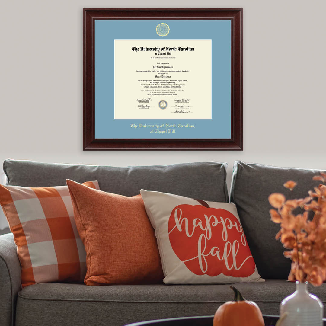 University of North Carolina Church Hill Classics Gold Embossed Studio UNC Diploma Frame