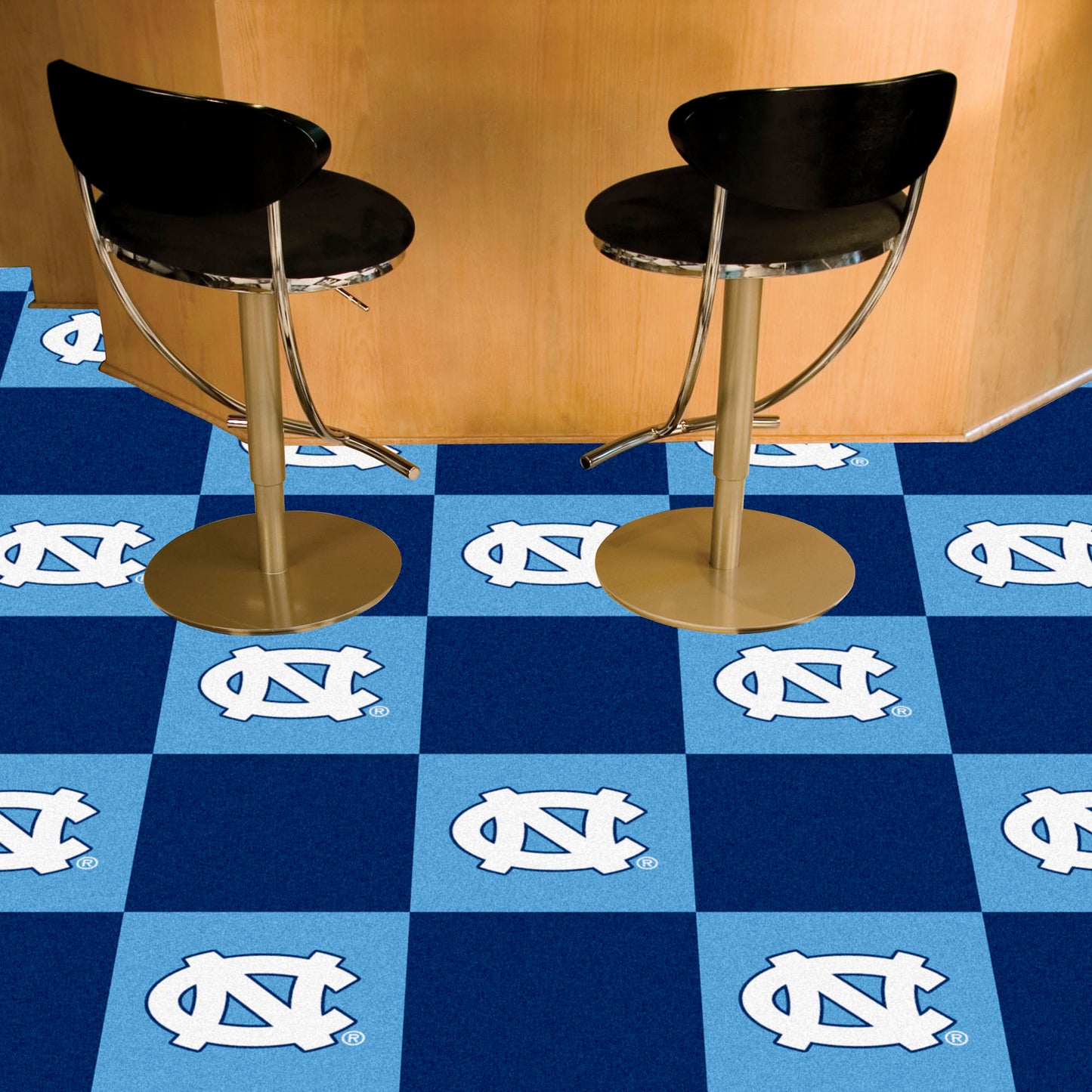 North Carolina Tar Heels Team 20 pcs Carpet Tiles with NC Logo by Fanmats
