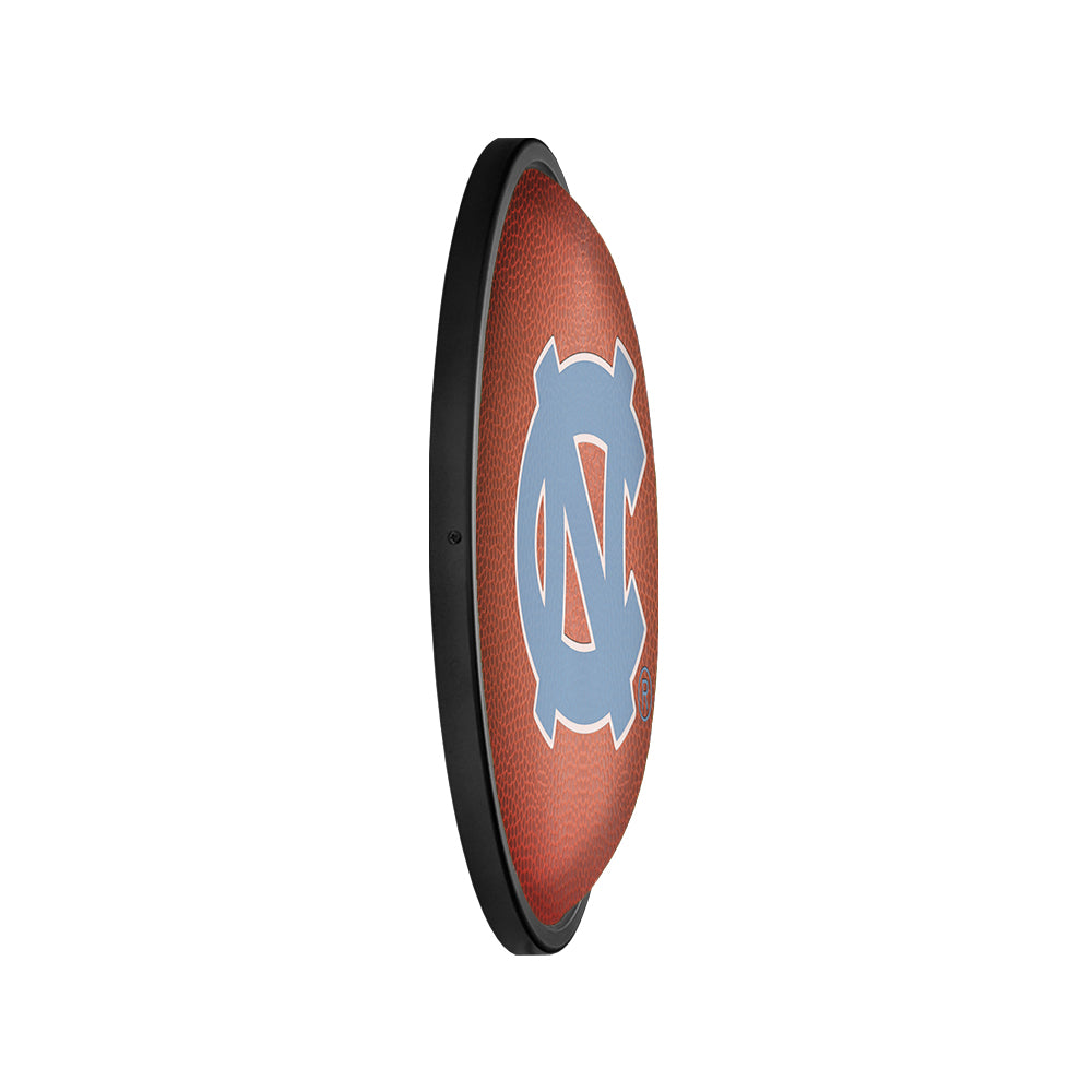 North Carolina Tar Heels: Pigskin - Oval Slimline Lighted Wall Sign