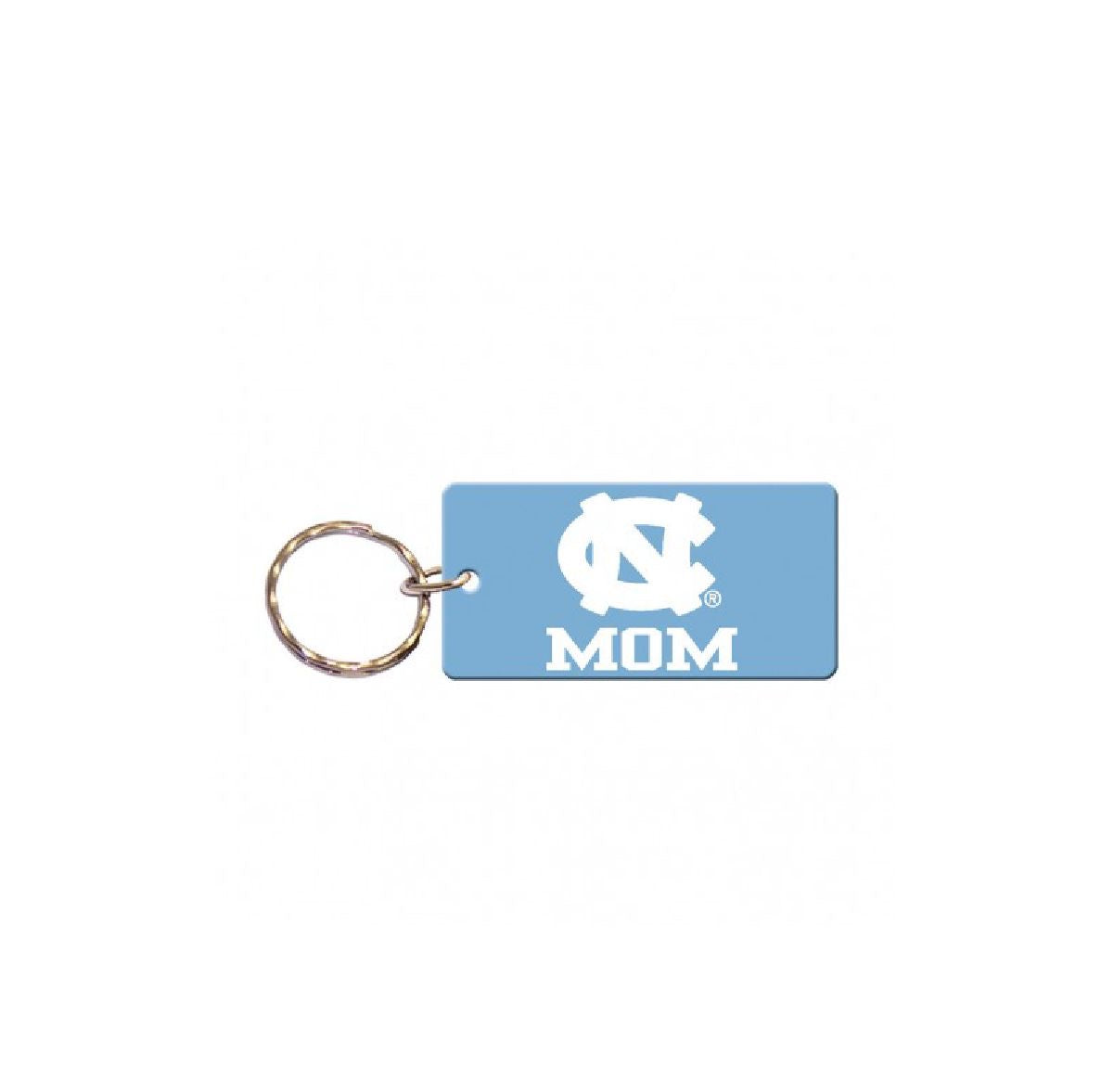 UNC Mom Keychain Rectangle Key Ring Carolina Mom by Wincraft