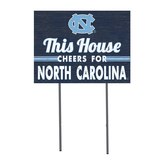 UNC Lawn Sign “This House Cheers for North Carolina”