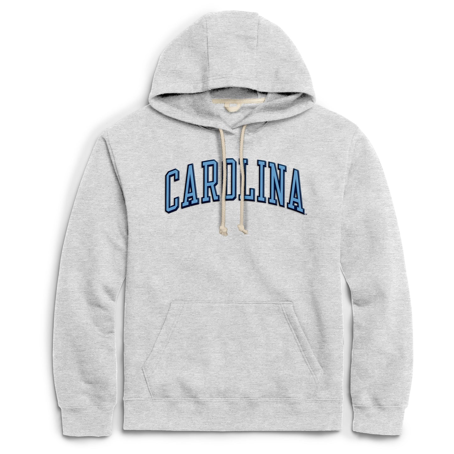 Grey North Carolina Embroidered Hoodie Sweatshirt by League