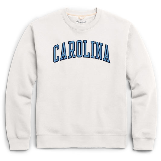 White North Carolina Embroidered Crewneck Sweatshirt by League