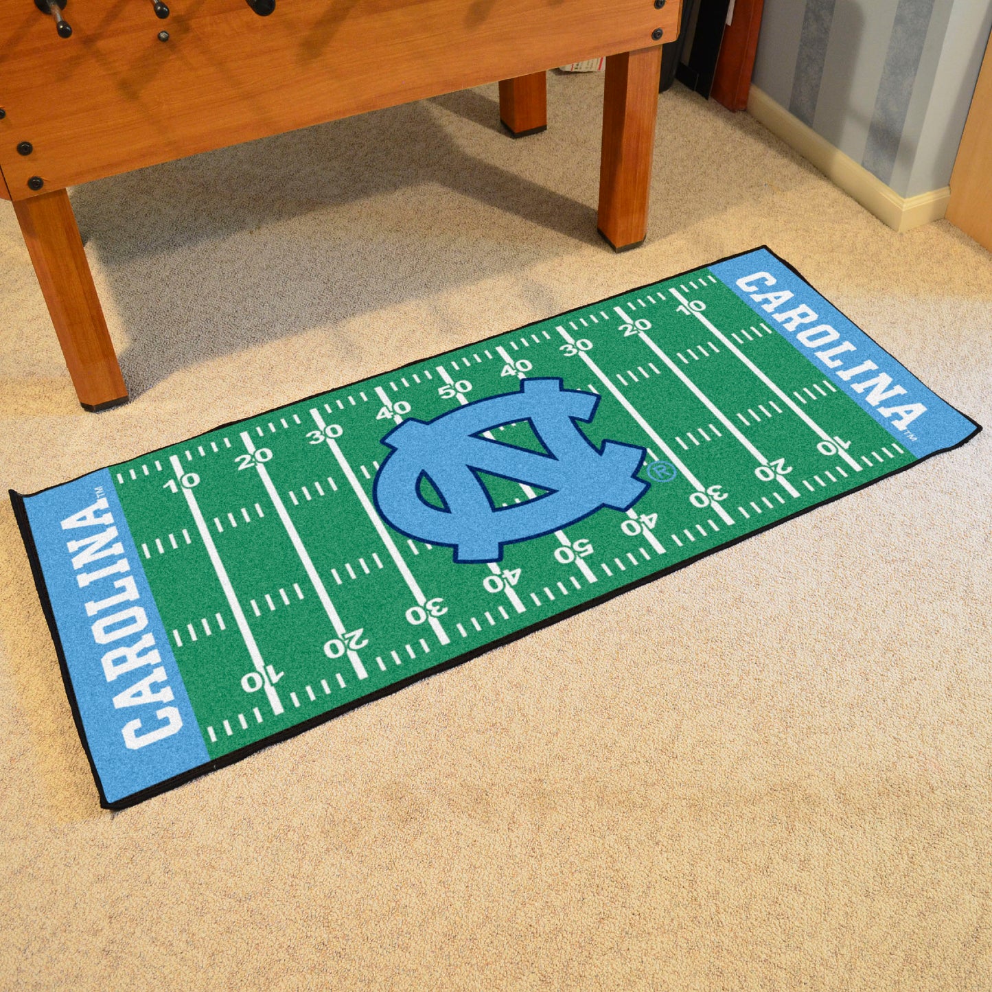 North Carolina Tar Heels Football Field Runner with NC Logo by Fanmats