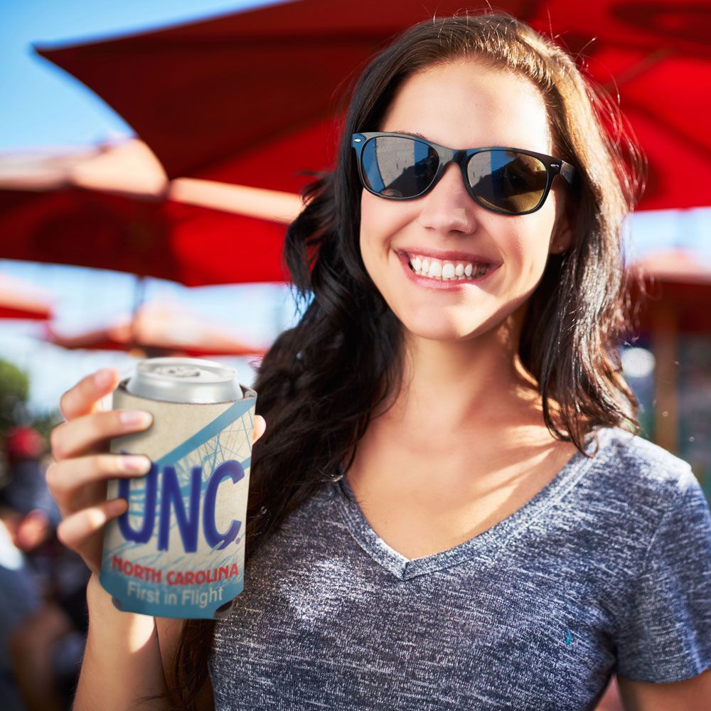 UNC Rameses North Carolina License Plate Can Cooler