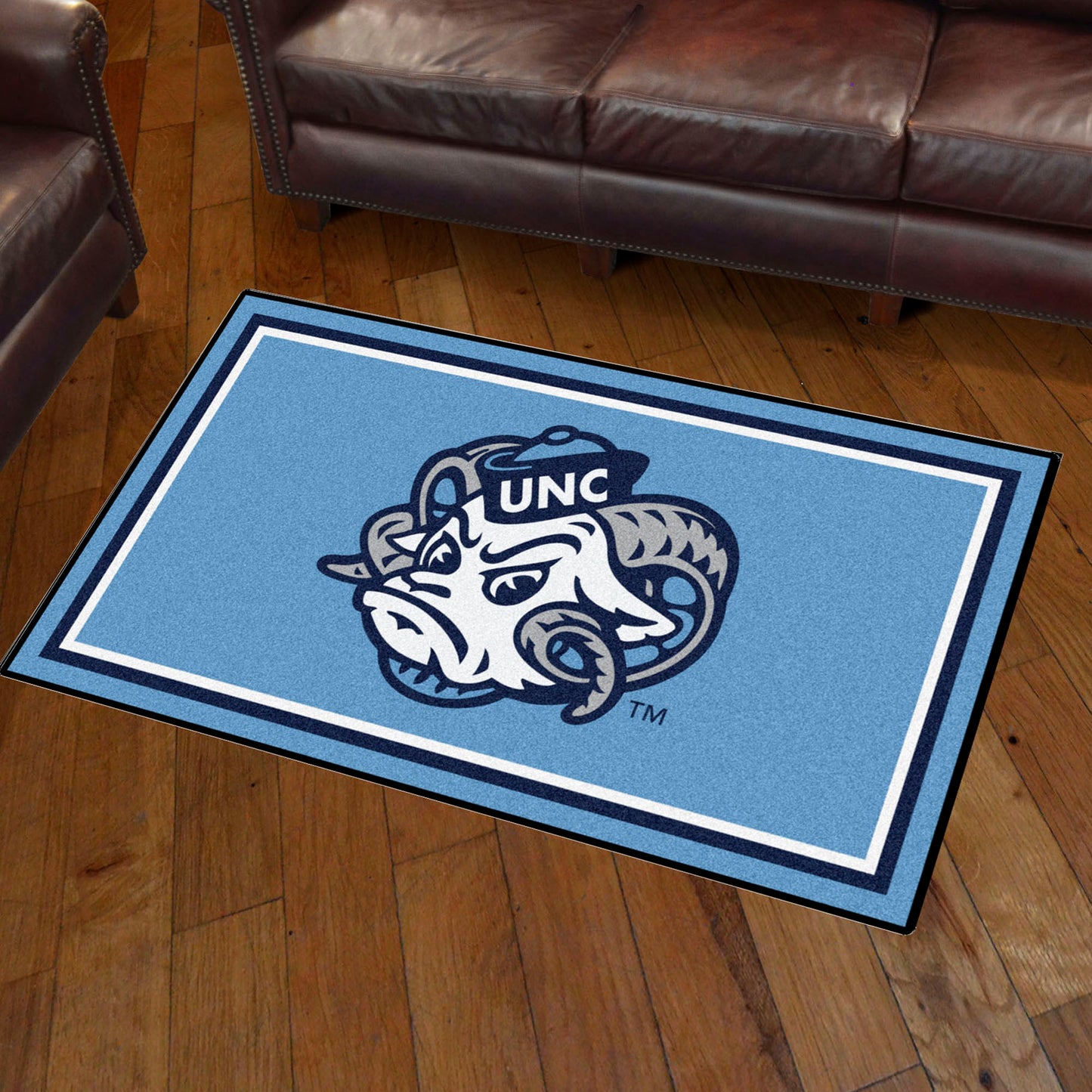 North Carolina Tar Heels 3x5 Rug with Ram Logo by Fanmats