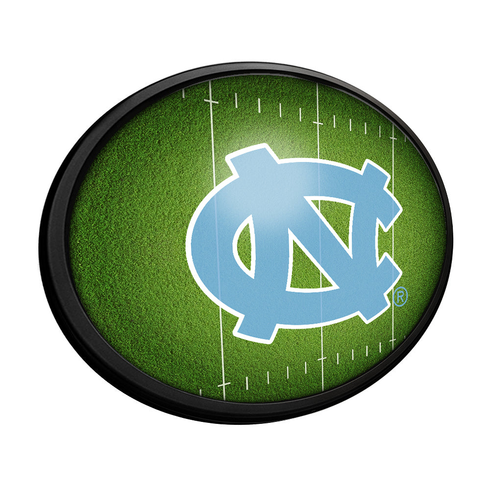 North Carolina Tar Heels: On the 50 - Oval Slimline Lighted Wall Sign