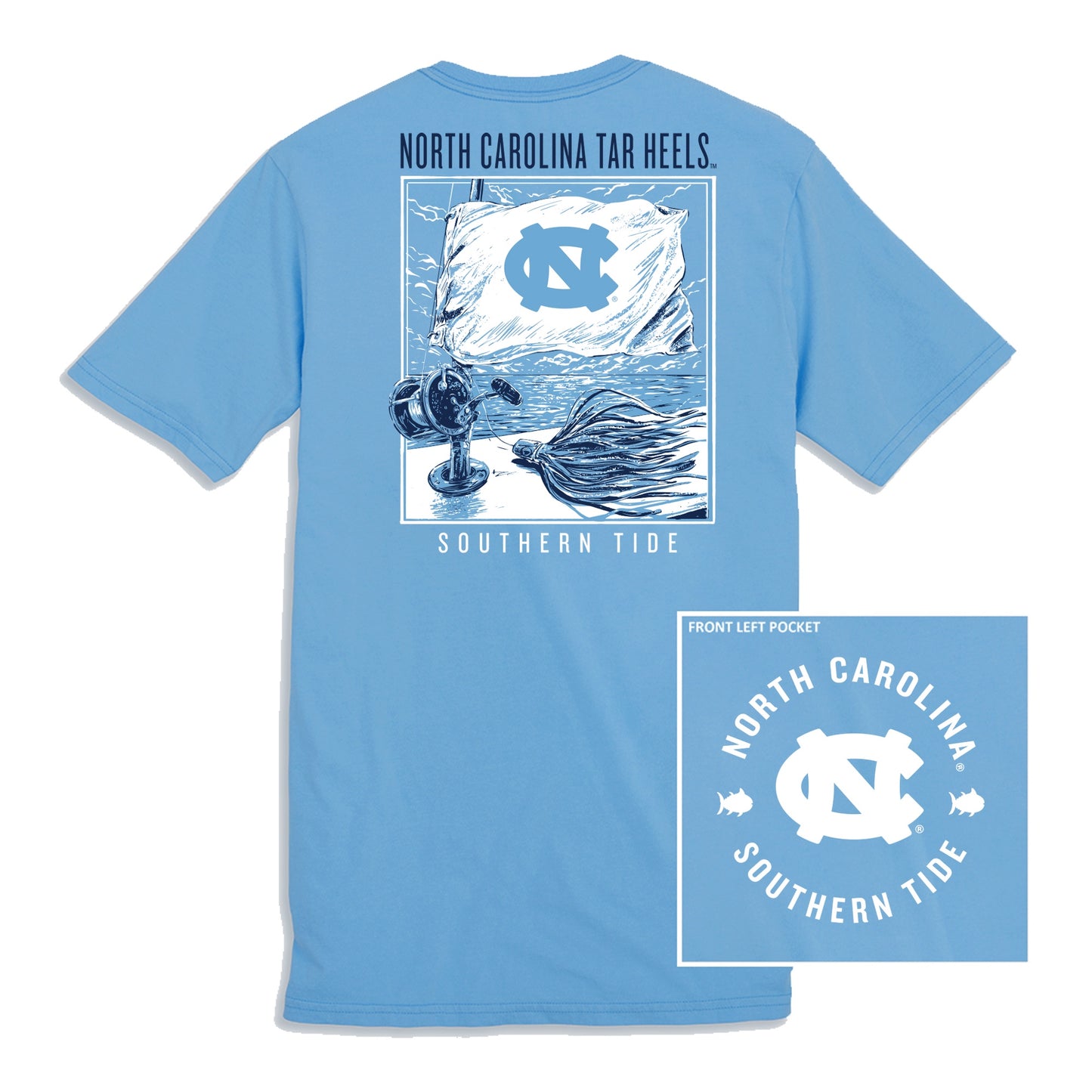 North Carolina Fishing Flag Tee by Southern Tide