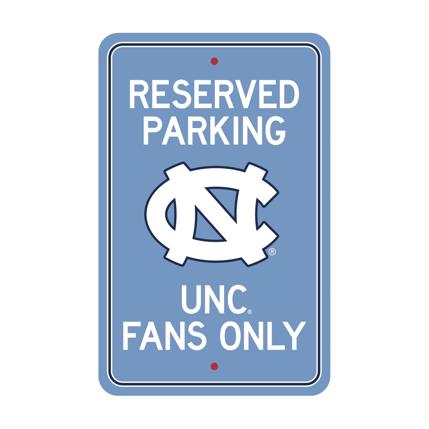 North Carolina Tar Heels Parking Sign with NC Primary Logo by Fanmats