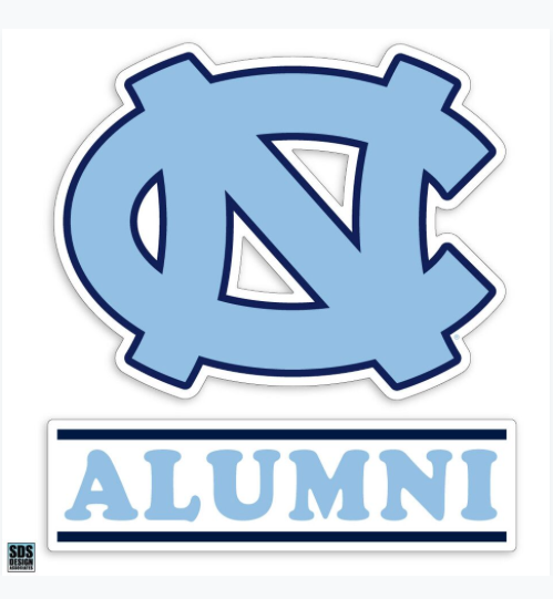 North Carolina Tar Heels SDS Alumni 3" Decal