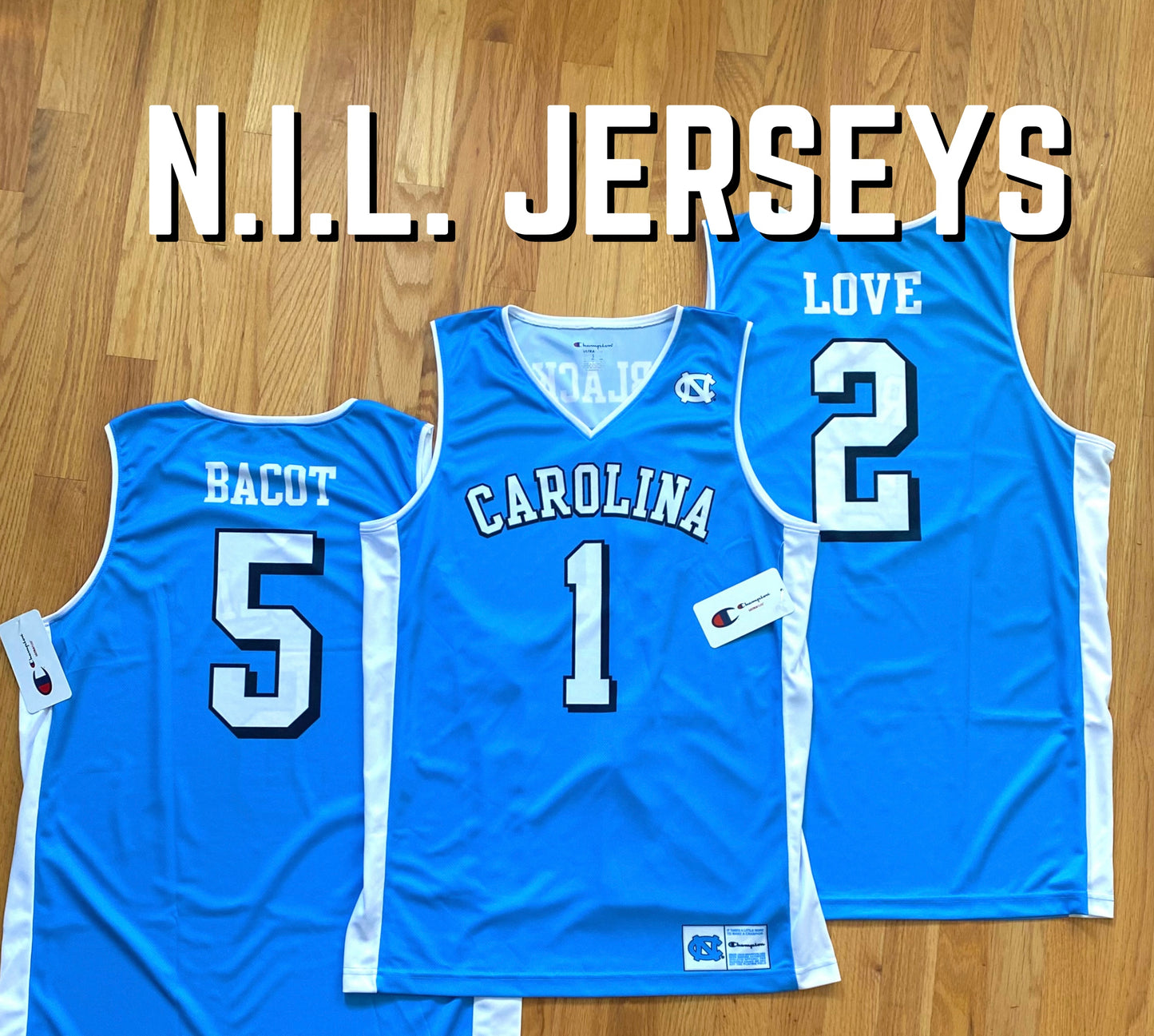 Carolina Tar Heels Caleb Love Basketball Jersey by Champion