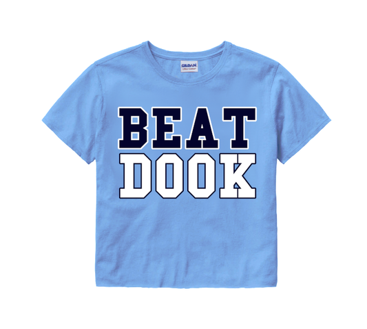 Beat Dook Crop Top in Carolina Blue