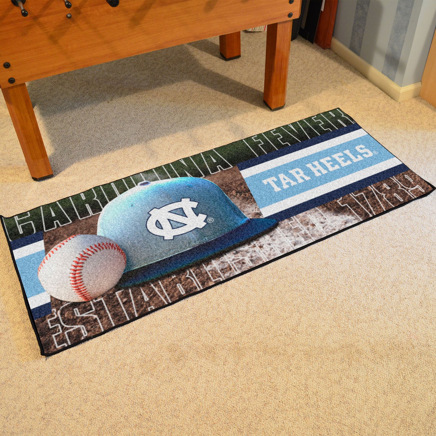 North Carolina Tar Heels Baseball Runner with Ram Logo by Fanmats