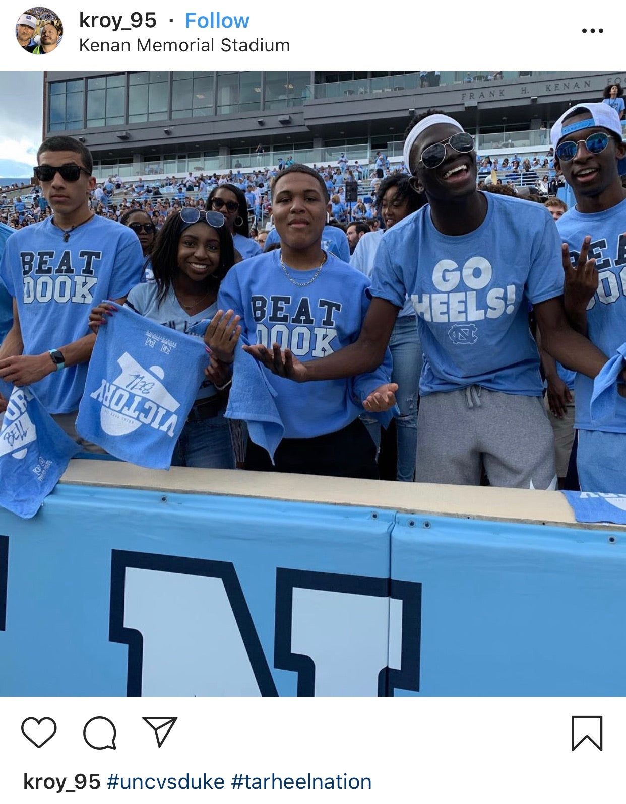 SHB Carolina Blue Beat Dook T-Shirt