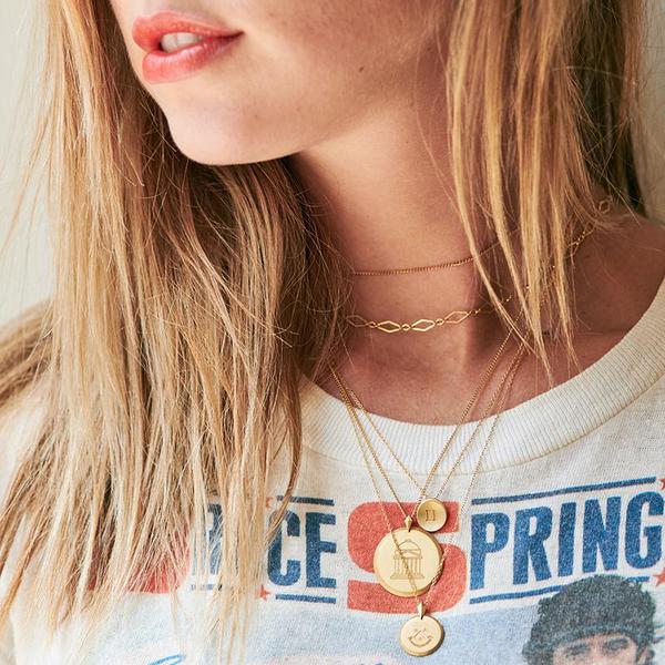 UNC Seal Necklace in Sunburst by Kyle Cavan Gold