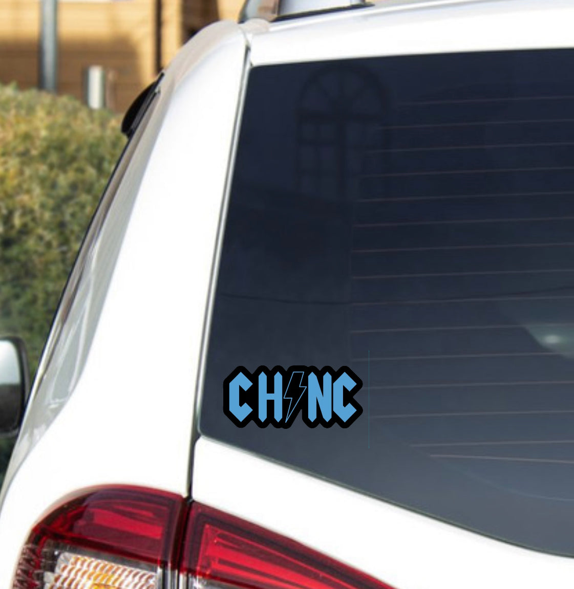 Chapel Hill North Carolina Rock and Roll Sticker by Shrunken Head Brand