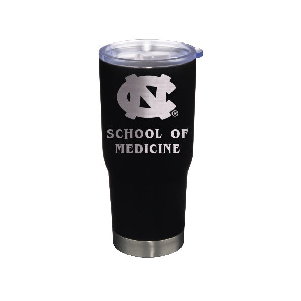UNC School of Medicine Tumbler Travel Mug Black Stainless Steel 22 oz