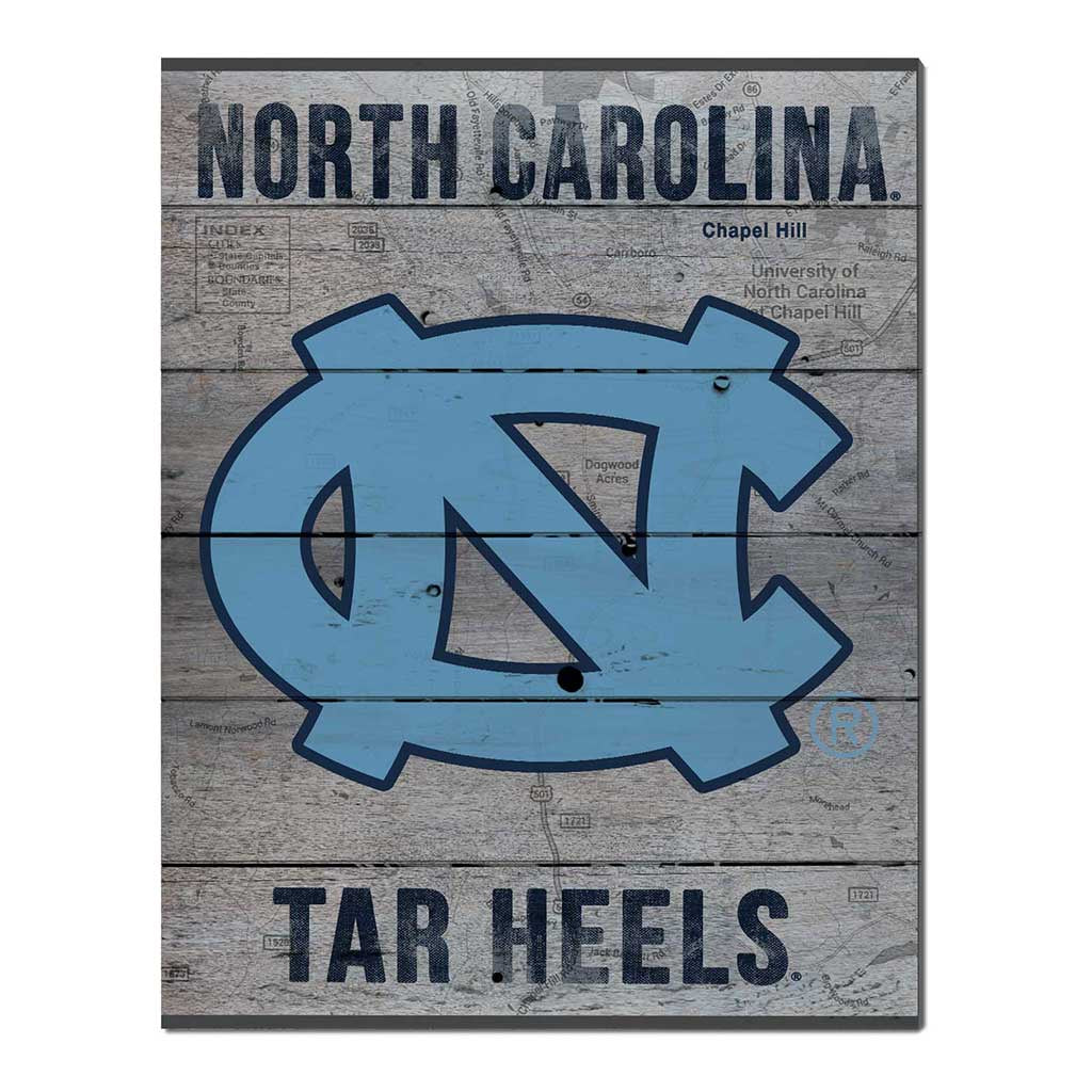 North Carolina Tar Heels Pallet Sign 16” x 20”