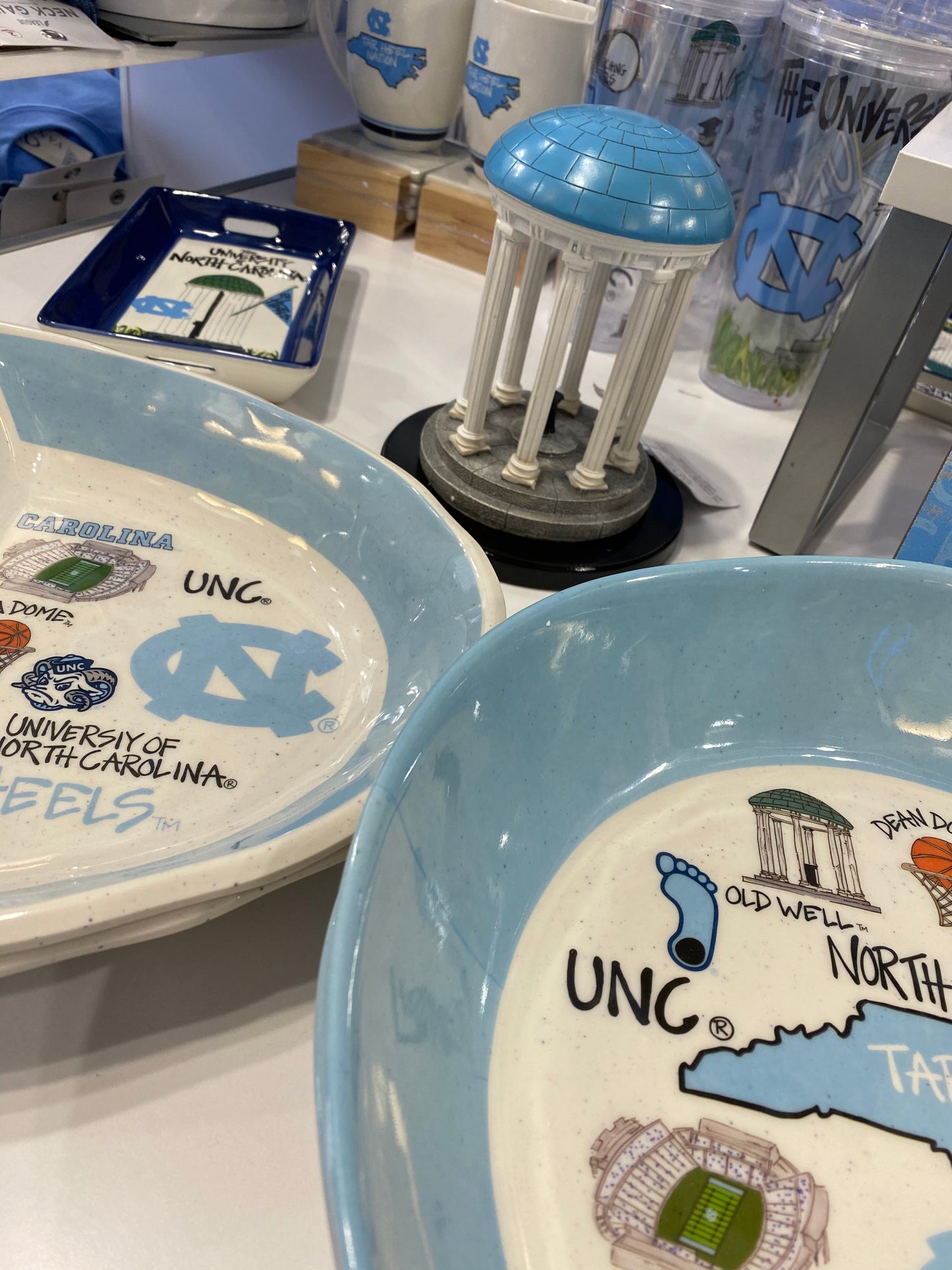 North Carolina Tar Heels 2 Section Collage Melamine Dish