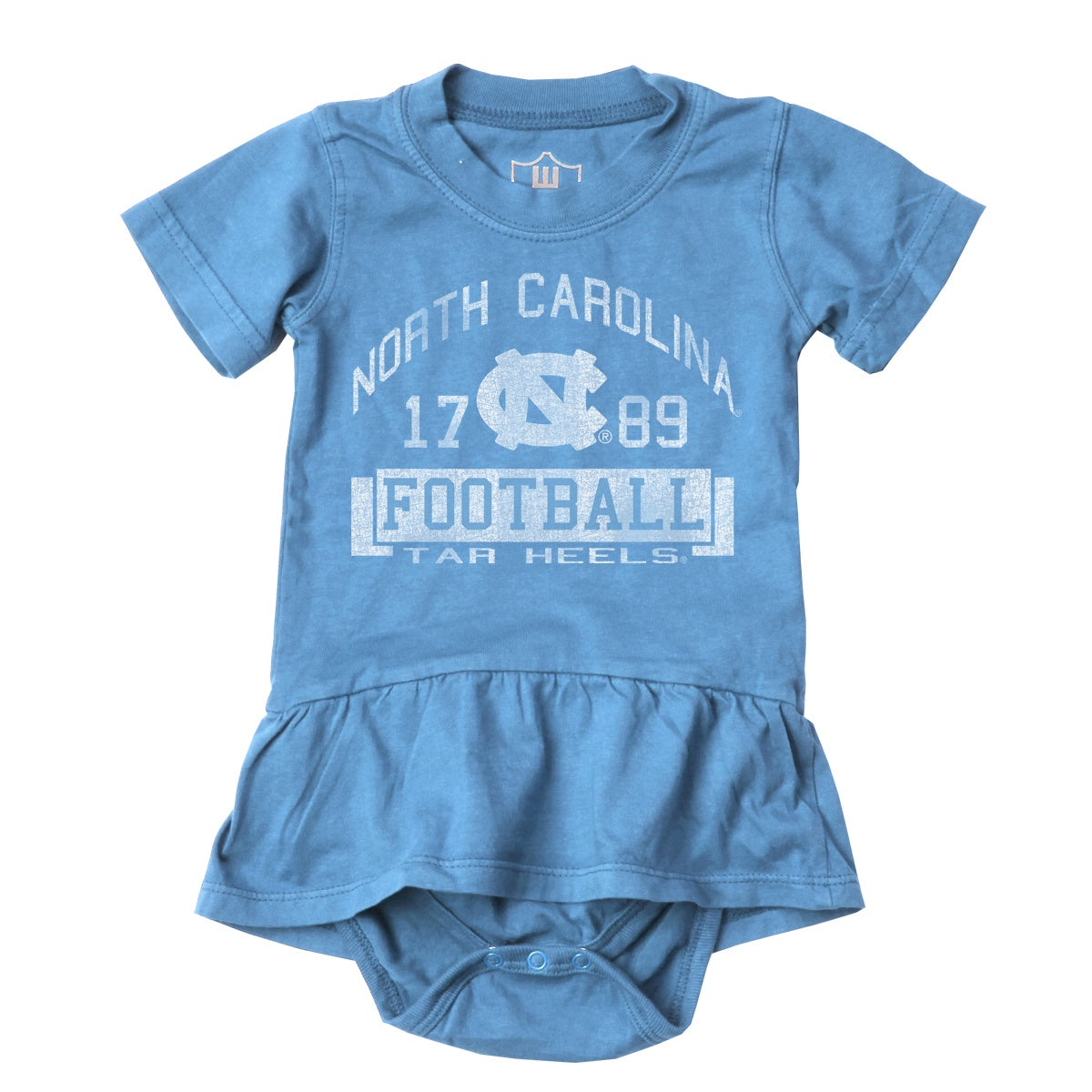 UNC Football Baby Onesie with Skirt