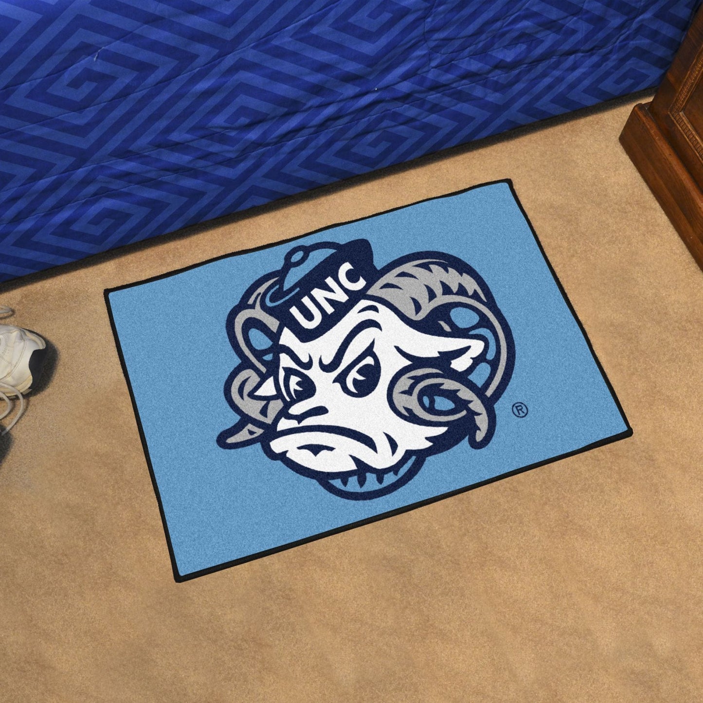 North Carolina Tar Heels Starter Mat with Ram Logo by Fanmats