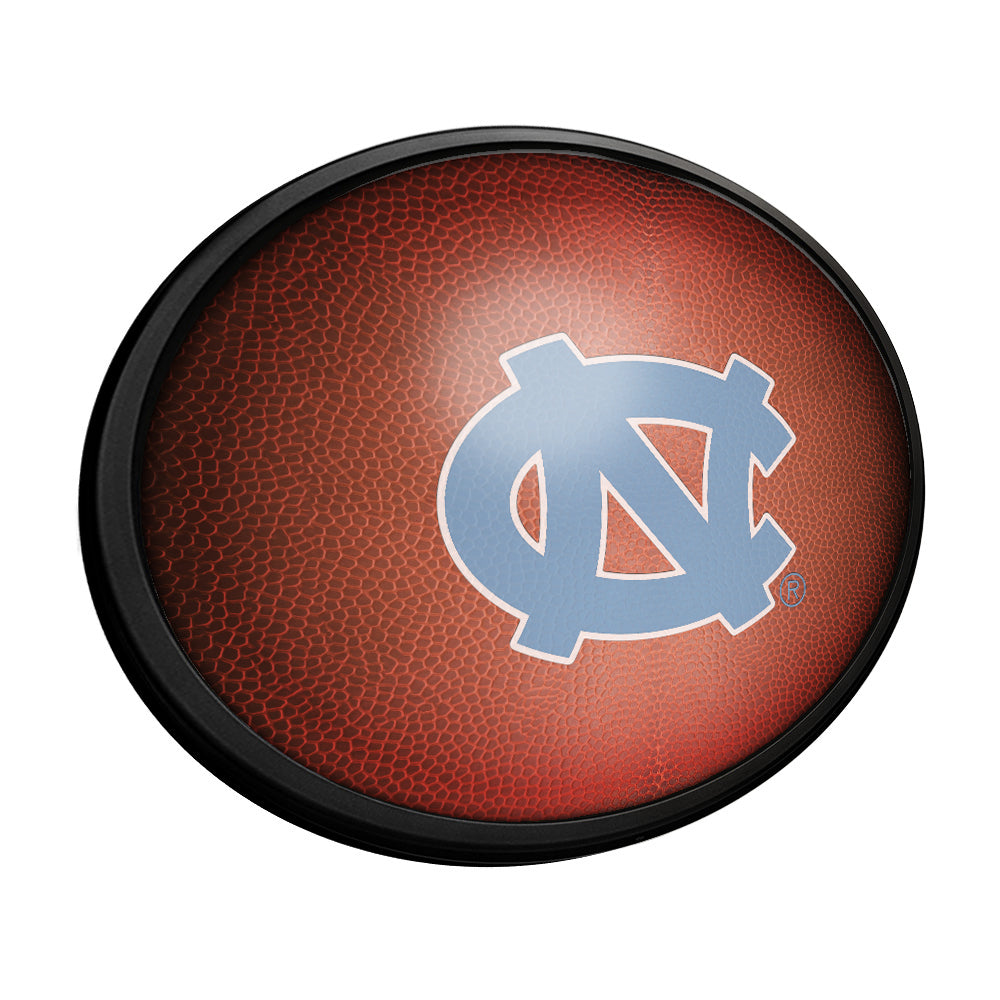 North Carolina Tar Heels: Pigskin - Oval Slimline Lighted Wall Sign