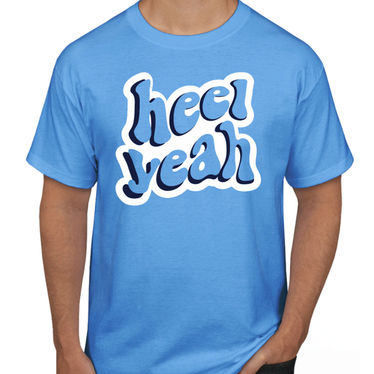 Heel Yeah Carolina Blue T-Shirt from Shrunken Head