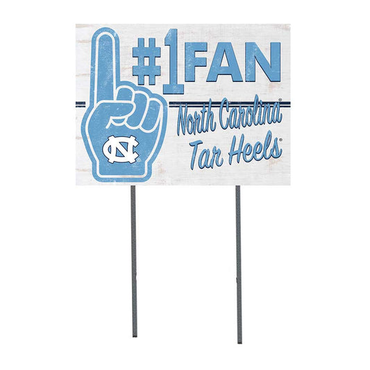UNC Lawn Sign “ #1 Fan North Carolina Tar Heels”