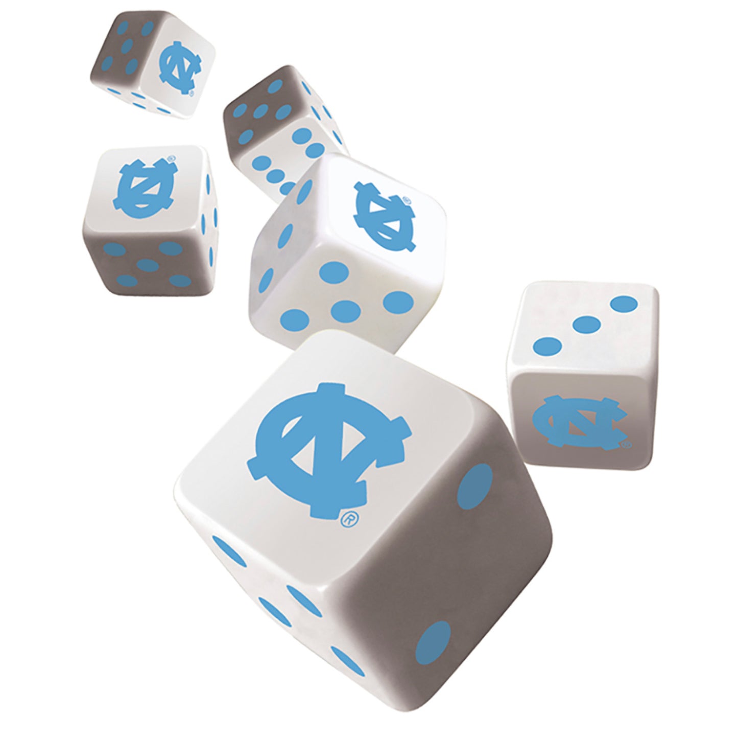 Carolina Tar Heels Dice (Pack of 6)