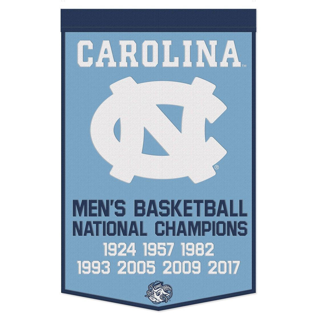 North Carolina Tar Heels Basketball National Champions Banner