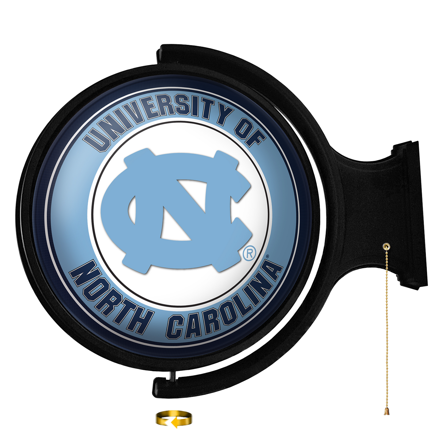 North Carolina Tar Heels: Original Round Rotating Lighted Wall Sign