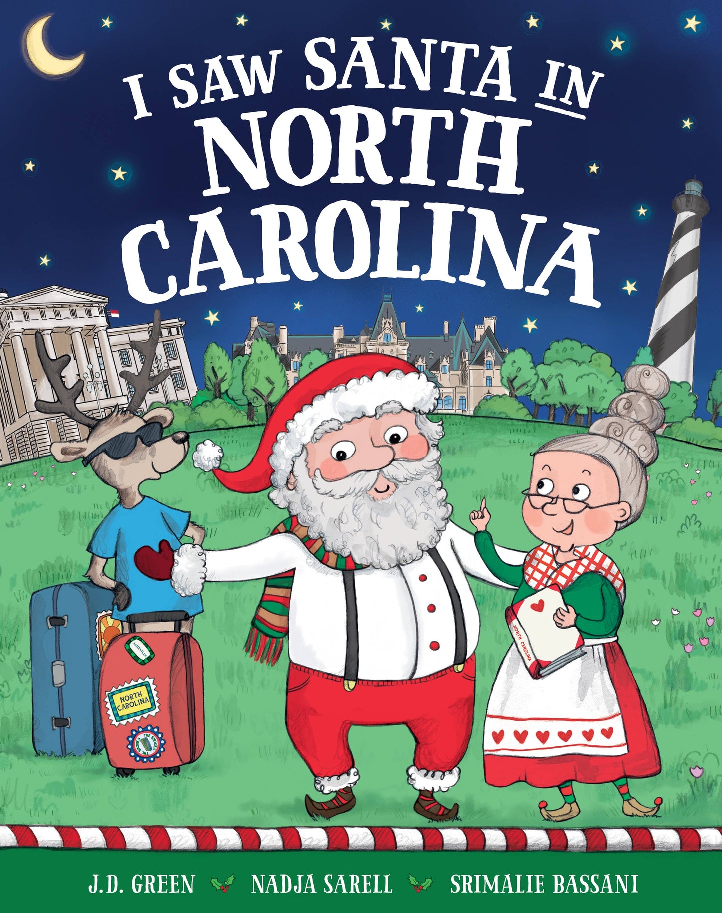 "I Saw Santa in North Carolina" Hardcover Book
