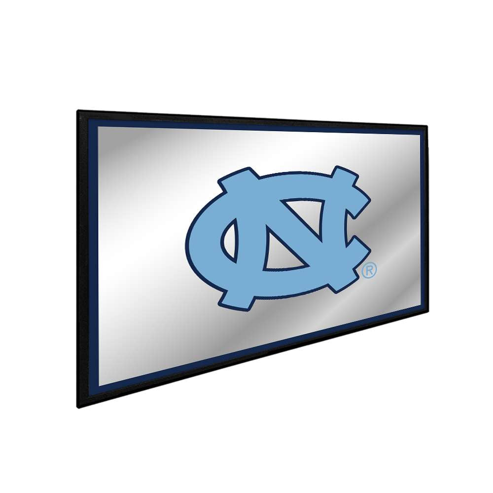 North Carolina Tar Heels: Framed Mirrored Wall Sign Navy Edge