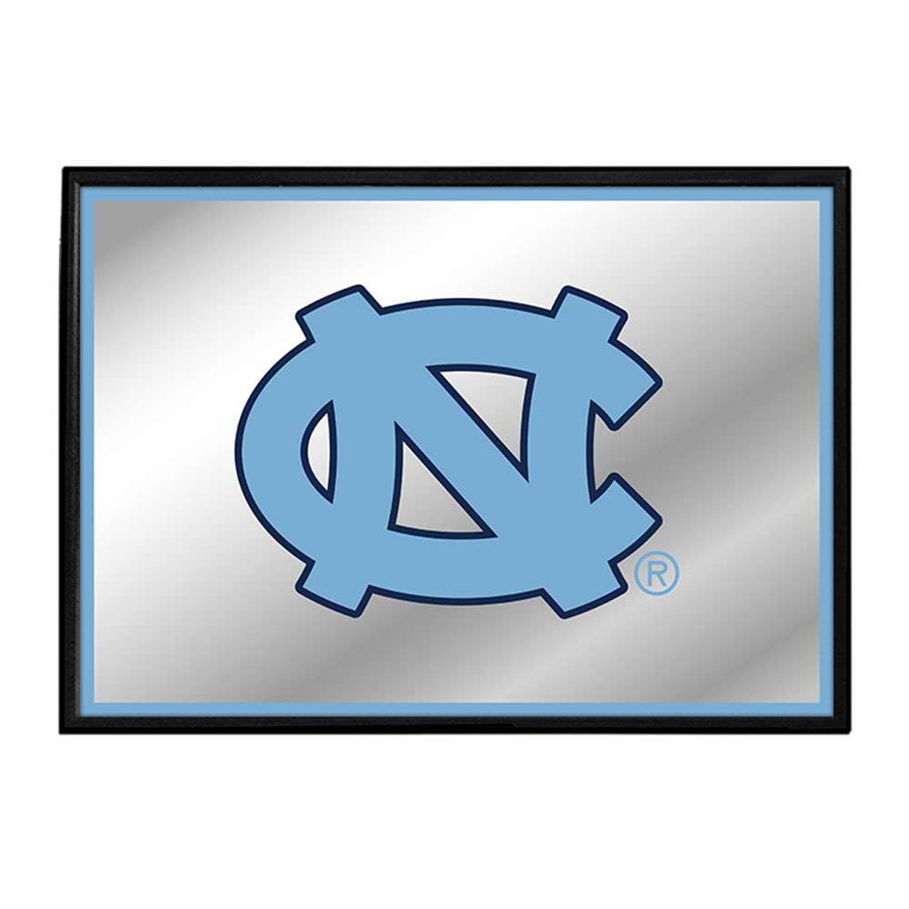 North Carolina Tar Heels: Framed Mirrored Wall Sign Carolina Blue Edge