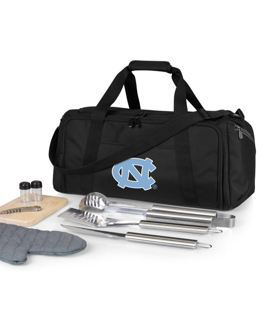 North Carolina Tar Heels - BBQ Kit Grill Set & Cooler, (Black)