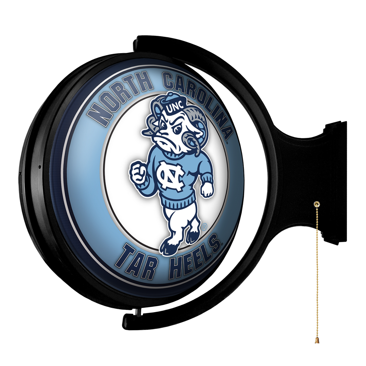 North Carolina Tar Heels: Mascot - Original Round Rotating Lighted Wall Sign