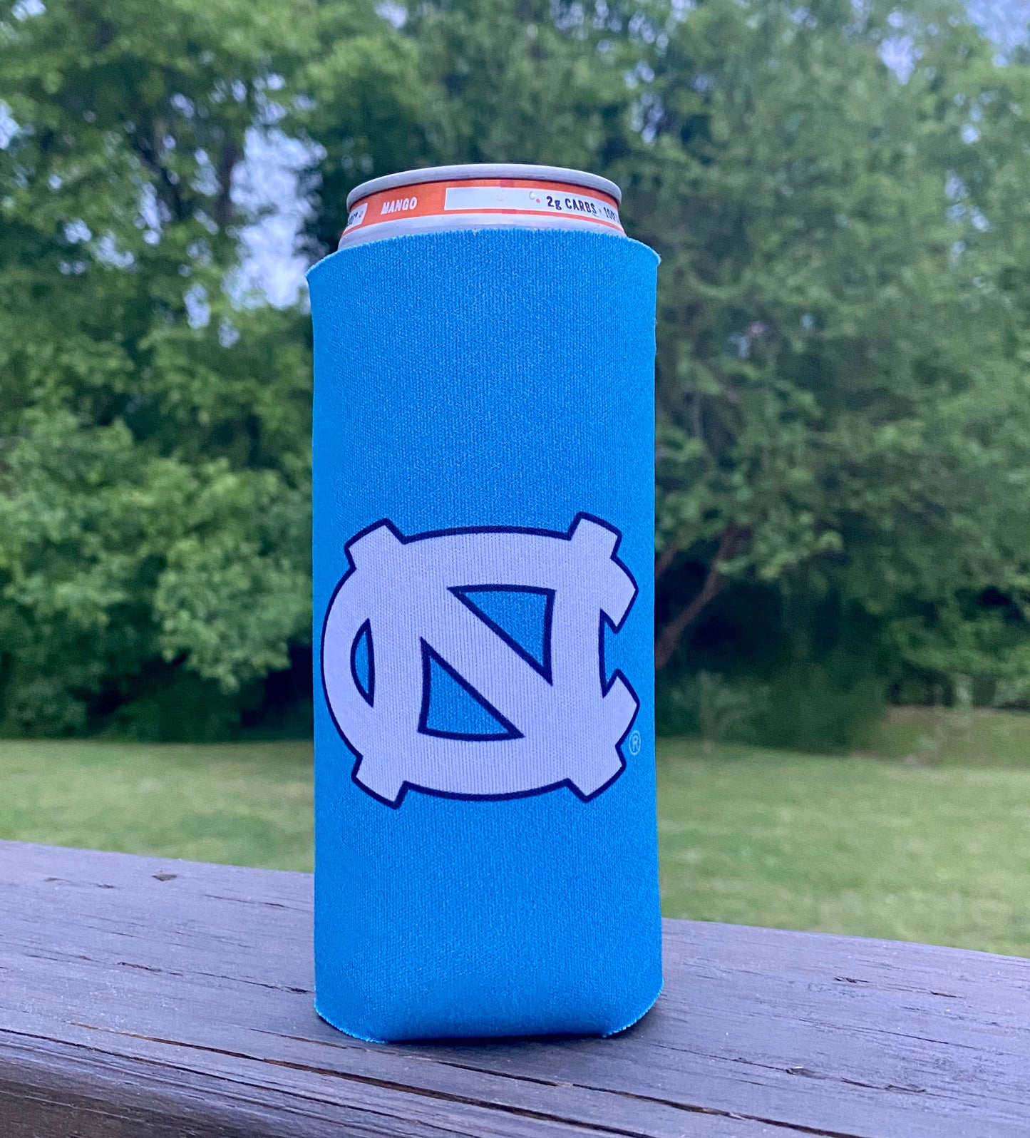 UNC Slim Tall Koozie in Carolina Blue