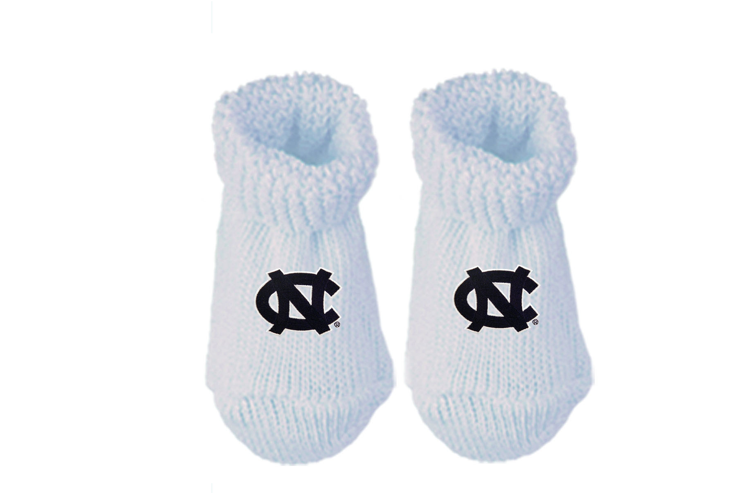 UNC New Born Baby Booties Socks Gift Box in Light Blue