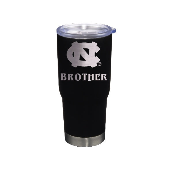 UNC Brother Tumbler Travel Mug Black Stainless Steel